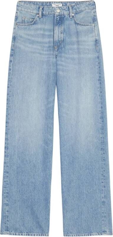 Marc O'Polo Tomma jeans met wijde pijpen en hoge taille Blauw Dames