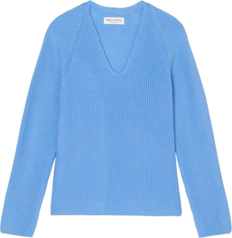 Marc O'Polo V-neck Knitwear Blauw Dames