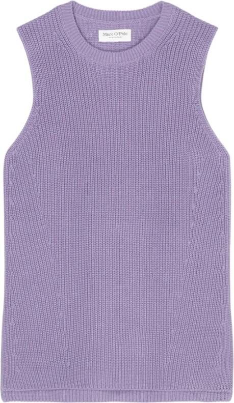 Marc O'Polo V-neck Knitwear Purple Beige Dames