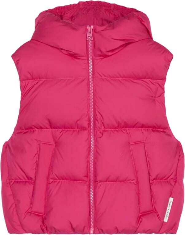 Marc O'Polo Casual Puffer Donsvest Pink White Dames
