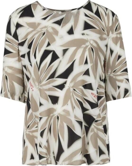 Marccain Sports SS 55 02W79 Bloushirt Beige Dames