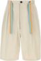 Marcelo Burlon Arena Katoenen Bermuda Shorts Beige Heren - Thumbnail 1