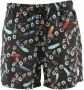 Marcelo Burlon County of Milan Zwembroek met bloemenprint Zwart - Thumbnail 1
