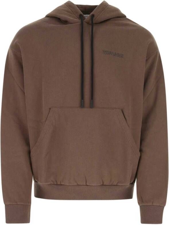 Marcelo Burlon Bruine Katoenen Tempera Sweatshirt Brown Heren