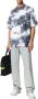 Marcelo Burlon COM Logo Tie-Dye Oversize T-Shirt Grijs Heren - Thumbnail 3
