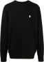 Marcelo Burlon Cross Regular Crewneck Zwart Wit Zwart Heren - Thumbnail 1