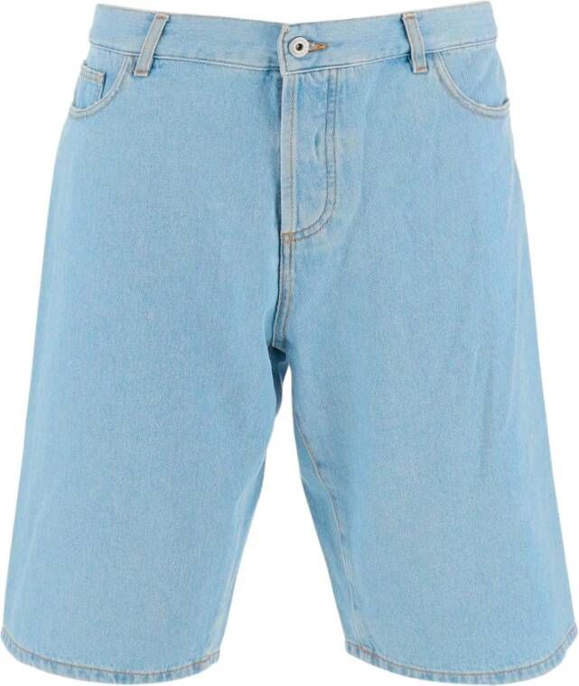 Marcelo Burlon Denim Shorts Blauw Heren