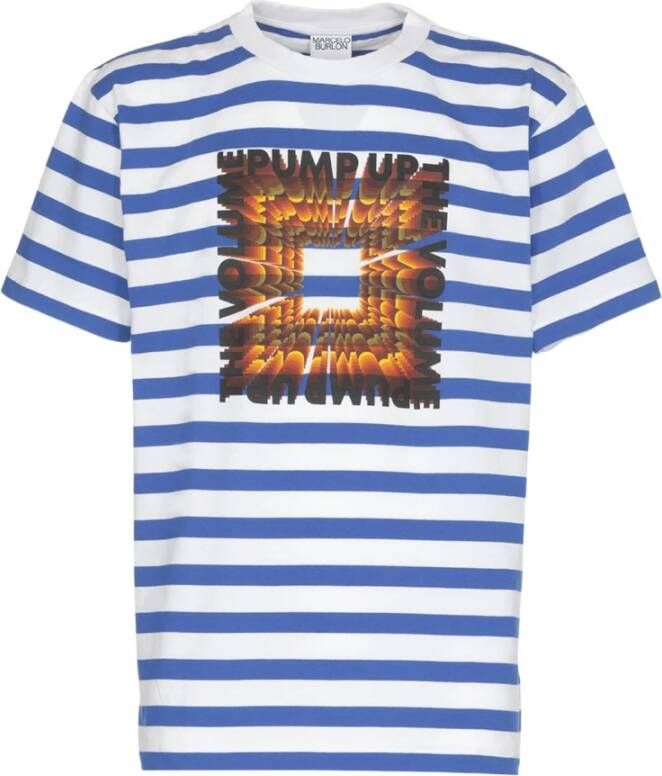 Marcelo Burlon Heren T-Shirt Upgrade Jouw Garderobe Meerkleurig Heren