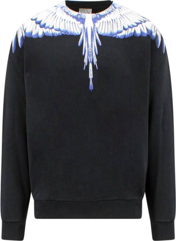 Marcelo Burlon Icon Wings Regular Crewneck Zwart Heren