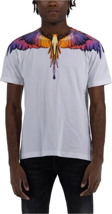 Marcelo Burlon Icon Wings Regular T-Shirt Wit Heren