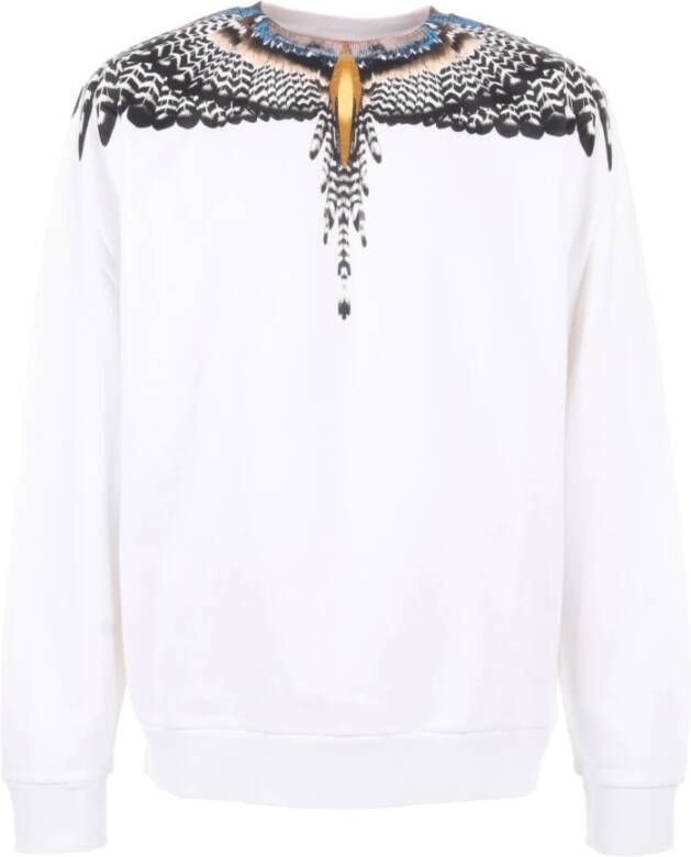 Marcelo Burlon Katoenen sweatshirt met logoprint Wit Heren