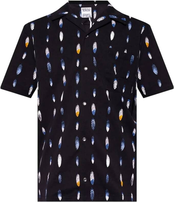 Marcelo Burlon Korte mouwen overhemd Blauw Heren