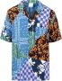 Marcelo Burlon Korte mouwen overhemd met Hawaïaanse print Blauw Heren - Thumbnail 2