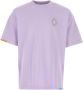 Marcelo Burlon Lila Katoenen Oversized T-shirt Purple Heren - Thumbnail 1