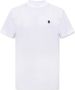 Marcelo Burlon Logo Geborduurd Wit Katoenen T-shirt White Heren - Thumbnail 1