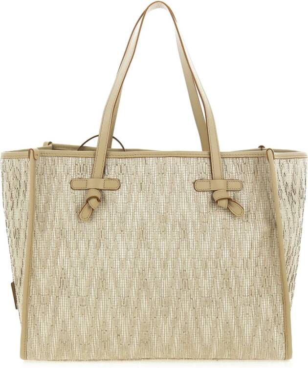 Marcelo Burlon Marcella Beige Tote Tas Beige Dames