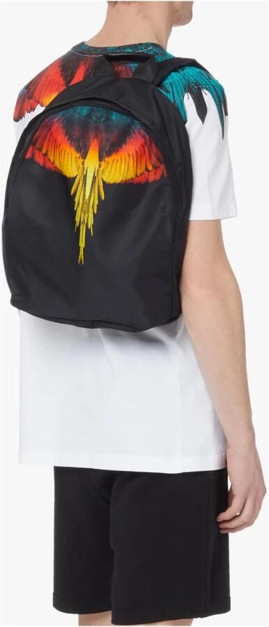 Marcelo Burlon County of Milan Rugzak met vleugelprint Zwart - Foto 4