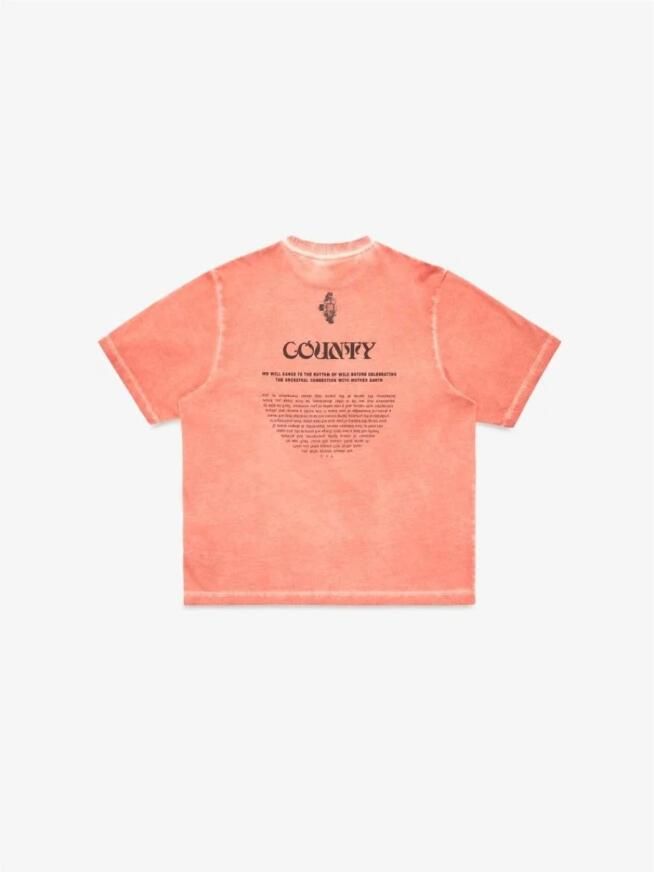 Marcelo Burlon County of Milan Katoenen T-shirt met print Oranje - Foto 2