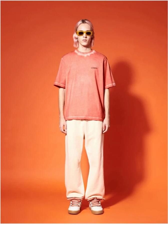 Marcelo Burlon County of Milan Katoenen T-shirt met print Oranje