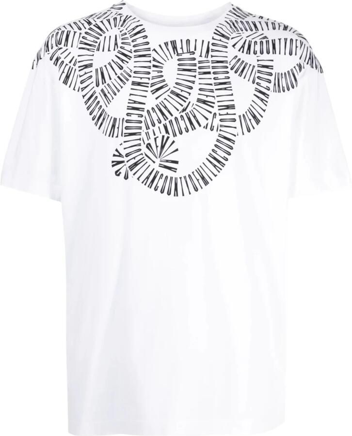 Marcelo Burlon Katoenen T-shirt voor Mannen White Heren