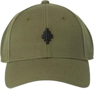 Marcelo Burlon County of Milan Honkbalpet met logopatch Groen - Foto 2