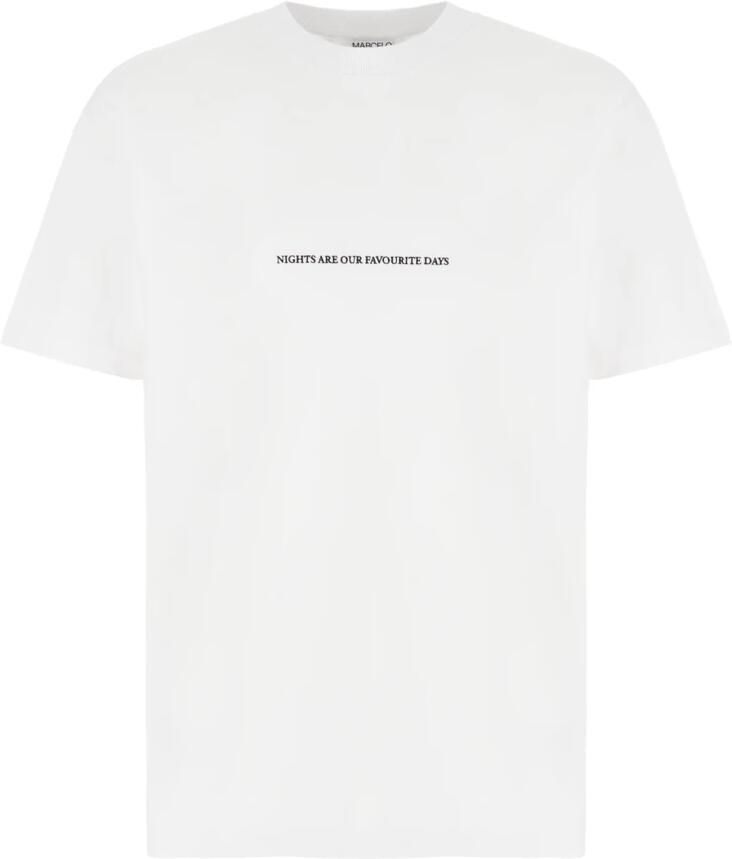 Marcelo Burlon County of Milan Katoenen T-shirt met tekst Wit - Foto 2