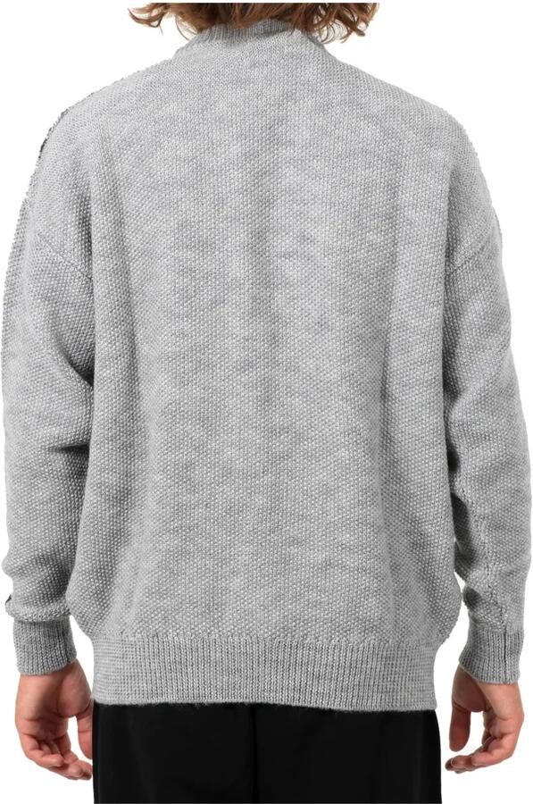 Marcelo Burlon Trainingsshirt Grijze Wollen Trui met Tempera Vleugelontwerp Grijs Heren - Foto 2