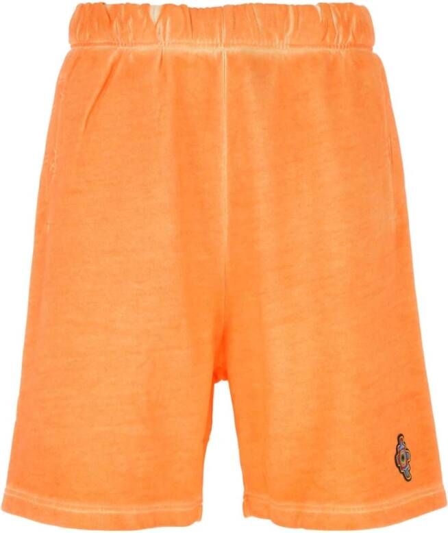 Marcelo Burlon Oranje Katoenen Bermuda Shorts Oranje Heren