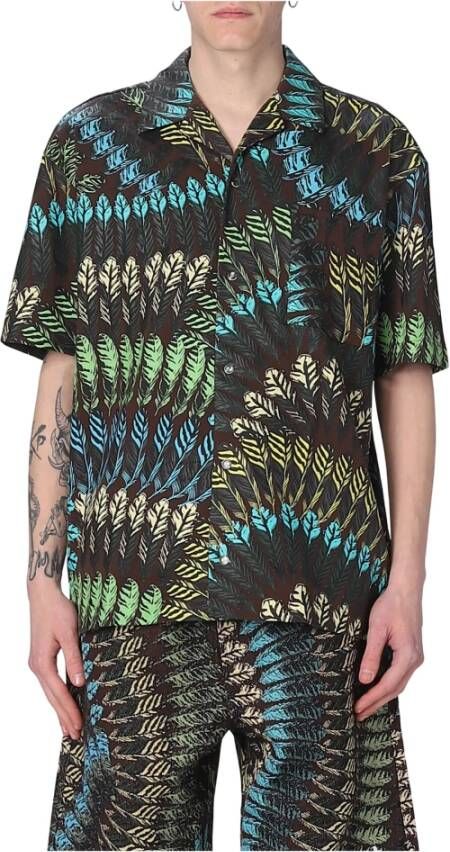 Marcelo Burlon Short Sleeve Shirts Bruin Heren