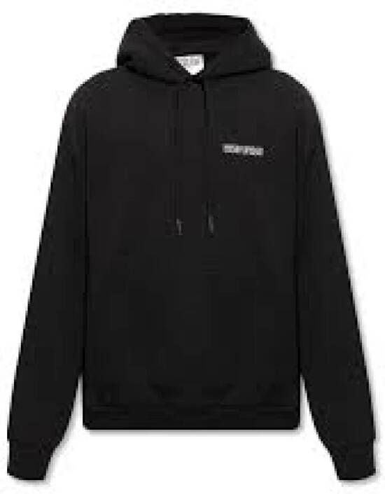 Marcelo Burlon Zwarte Katoenen Sweatshirt met Capuchon Black Heren