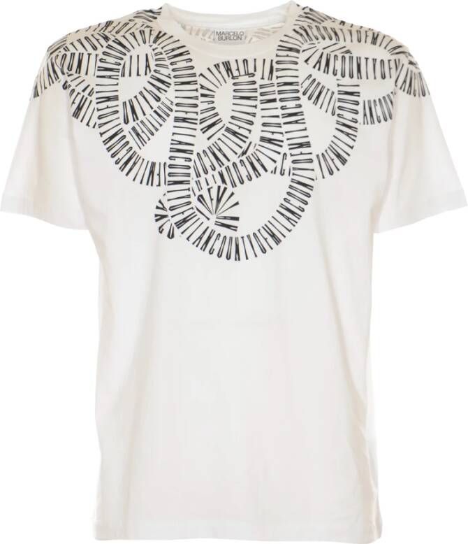 Marcelo Burlon Stijlvolle T-shirts voor heren White Heren