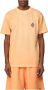 Marcelo Burlon T-shirt met geborduurd multicolor kruis Orange Heren - Thumbnail 6