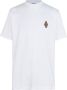 Marcelo Burlon Wit en Rood Logo T-shirt voor Heren White Heren - Thumbnail 3