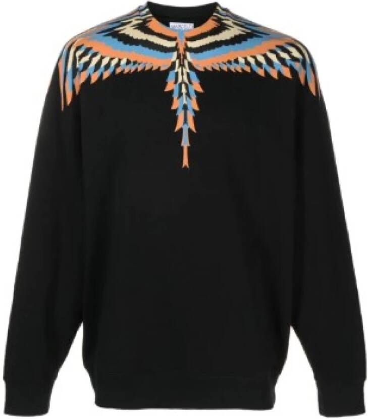 Marcelo Burlon Zwart Optical Wings Sweatshirt Black Heren