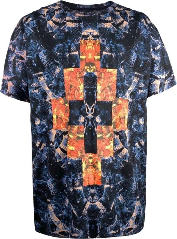 Marcelo Burlon T-shirt Blauw Heren