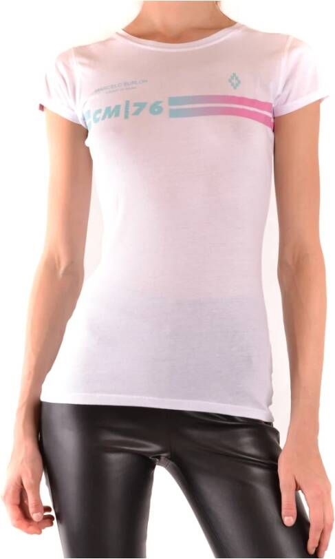 Marcelo Burlon Witte T-shirts en Polos voor Vrouwen Wit Dames