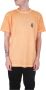 Marcelo Burlon T-shirt met geborduurd multicolor kruis Orange Heren - Thumbnail 8