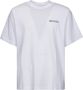 Marcelo Burlon Wit en Zwart Katoenen Cross Over T-Shirt White Heren - Thumbnail 4