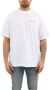 Marcelo Burlon Wit en Zwart Katoenen Cross Over T-Shirt White Heren - Thumbnail 7