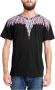 Marcelo Burlon Blauwe Lines Wings Ronde Hals T-Shirt Black Heren - Thumbnail 2