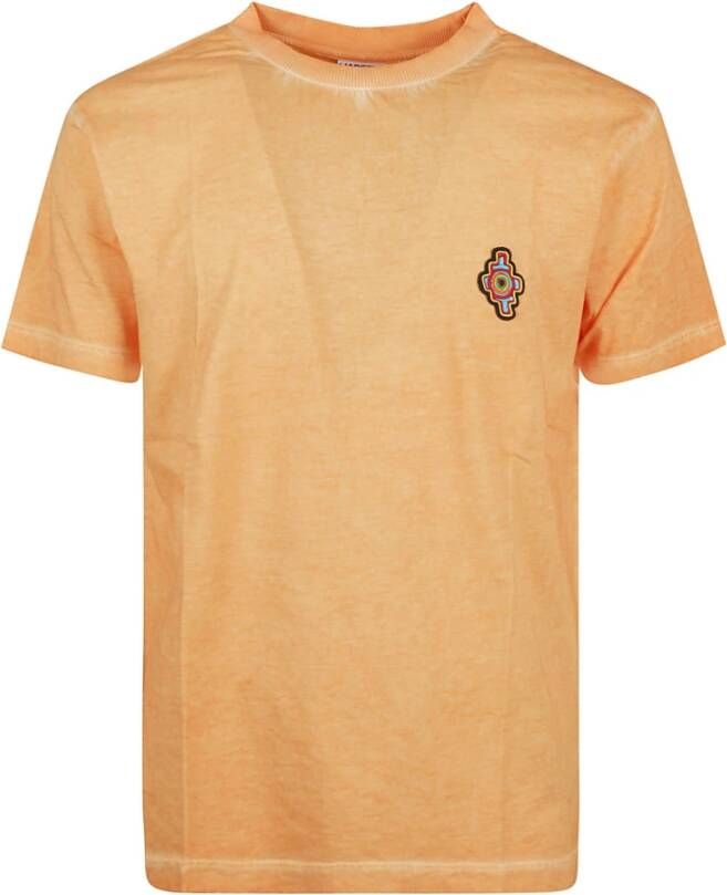 Marcelo Burlon T-Shirts Oranje Heren