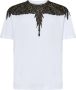 Marcelo Burlon Dieren Vleugel Print Tops White Heren - Thumbnail 1