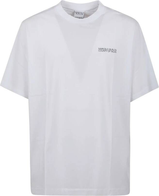 Marcelo Burlon T-Shirts Wit Heren