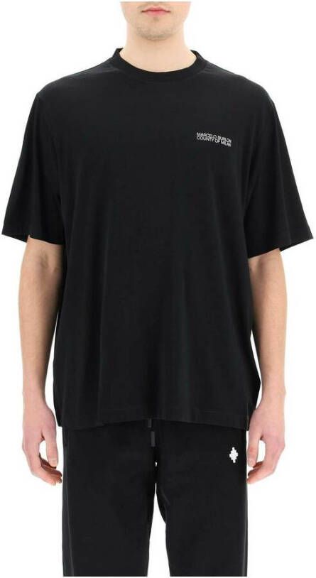 Marcelo Burlon Stijlvol Heren T-Shirt Must-Have voor Jouw Garderobe Zwart Heren