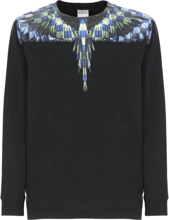 Marcelo Burlon Topje met lange mouwen Zwart Heren