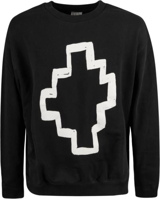 Marcelo Burlon Zwarte Katoenen Sweatshirt met Logo Print Black Heren