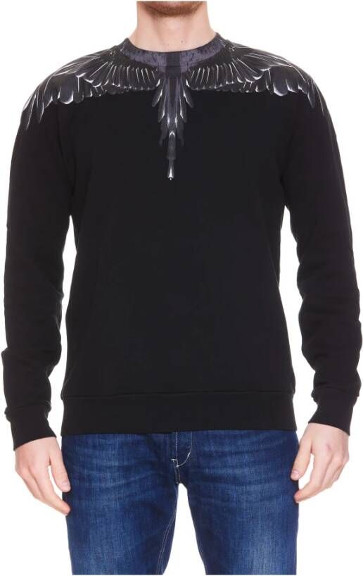 Marcelo Burlon Trainingsshirt Stijlvolle en Comfortabele Zwarte Trui voor Mannen Zwart Heren