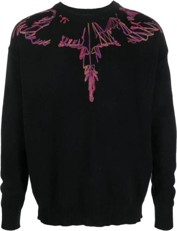 Marcelo Burlon Truien met ronde hals Zwart Heren