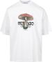 Marcelo Burlon Vertigo Mushroom Print Wit T-Shirt White Heren - Thumbnail 1