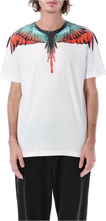 Marcelo Burlon Wit Katoenen T-Shirt Wit Heren